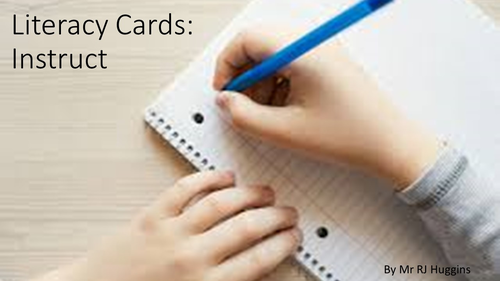 Literacy Writing Cards | Teaching Resources