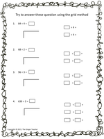 bus stop method easy long division complete math lesson