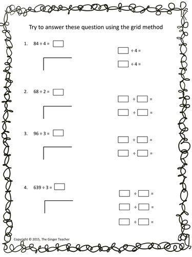 bus stop method easy long division complete math lesson