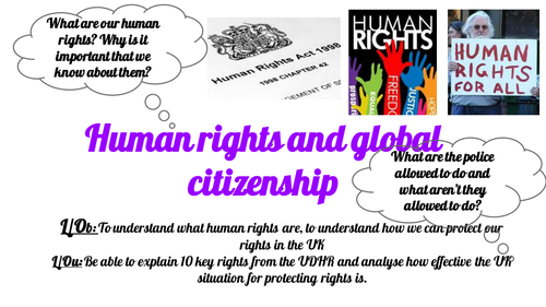 Post 16 PSHCEE Human rights and Global Citizenship