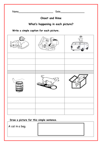 Phonics 1: 21 Onset/Rime Word Families (Rhyme)- PowerPoint