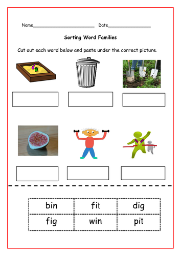 Phonics 1: 21 Onset/Rime Word Families (Rhyme)- PowerPoint