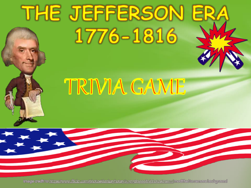 Thomas Jefferson Trivia Game Fun Stuff Teaching Resources