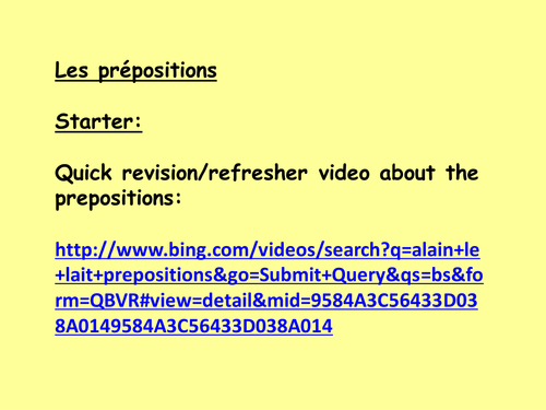 Interview lesson!  How to describe what I have in my bedroom using the correct prepositions?