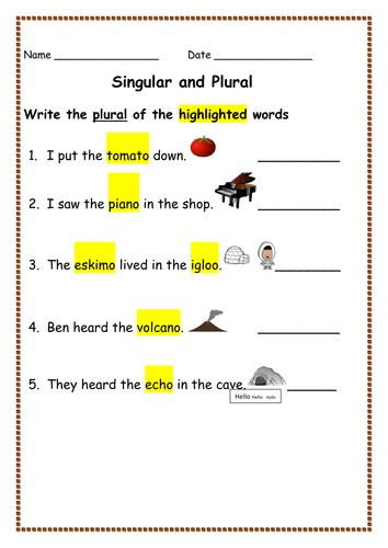 Homework Es Singular O Plural