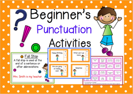 Beginner's Punctuation Activities | Teaching Resources