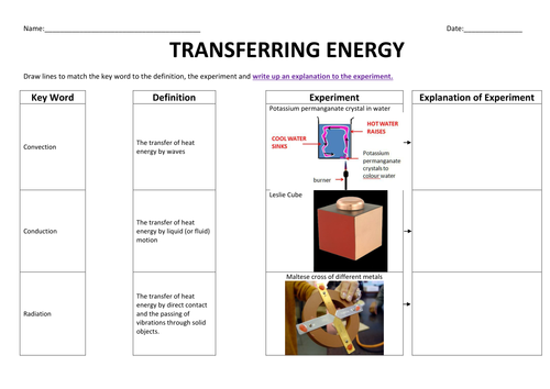 Worksheets Convection Conduction Radiation Worksheet conduction convection radiation worksheet virallyapp printables worksheets and 2 lessons by samia88 match up docx