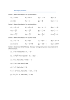 Rearranging Equations Worksheet by dmarshall1988 - UK Teaching