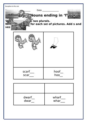 Write Singular Nouns into Plural Nouns Spellings and Vice Versa