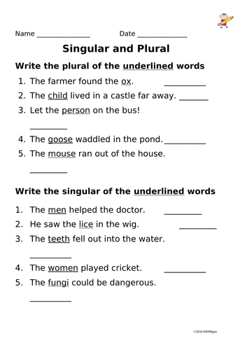 Write Singular Nouns into Plural Nouns Spellings and Vice Versa ...