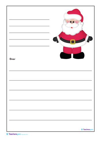 CHRISTMAS WRITING PAPER | Teaching Resources
