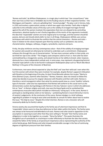 5 paragraph romeo and juliet essay picture