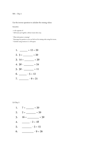 multiplicative inverse 4/9 Inverse numbers by fiestagal UK   operations missing and