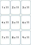 1 to 12 Times Tables posters and games: loop cards, playing cards ...