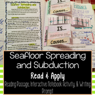 Seafloor Spreading And Subduction Read And Apply Activity