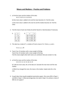 Mean & Median - Problems and Practice | Teaching Resources