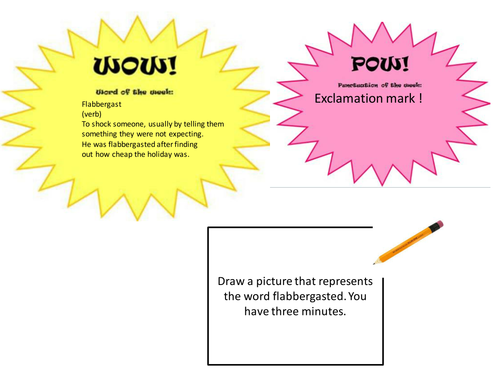 WORD OF THE WEEK COMPLETE SCHEME (and punctuation of the week). Whole ...