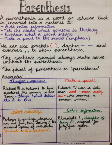 parenthesis worksheet year 6