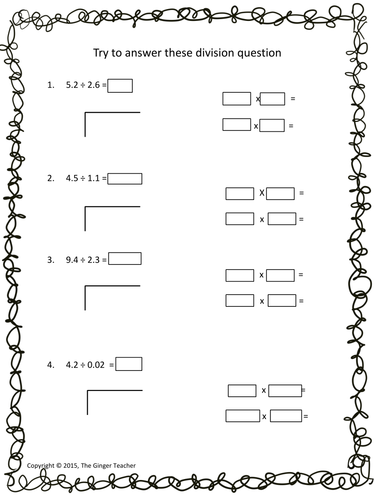 Dividing Decimals | Teaching Resources