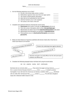 Cells Worksheet with Answers | Teaching Resources