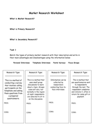 detailed lesson plan about market research