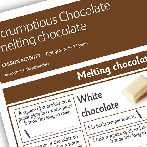 Melting chocolate experiment (5-11) by EatHappy - Teaching Resources - TES