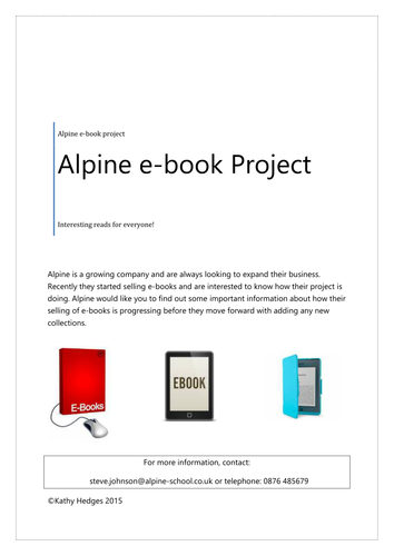 Alpine ICT Project  (ICT FS or ICT GCSE)