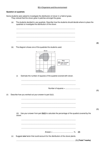 AQA B2 part 1 revision power point and resources | Teaching Resources