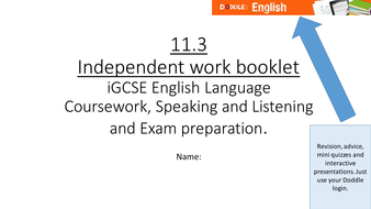 iGCSE English Language Course Booklet | Teaching Resources