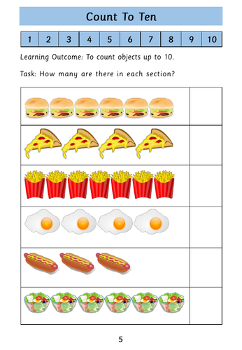 Number Recognition: Counting to 10: Worksheets | Teaching Resources