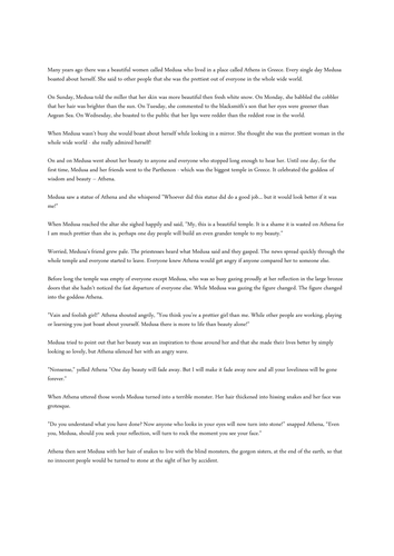 Medusa homework picture