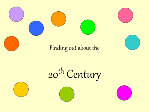 2oth century activities