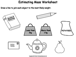 measuring mass year 2 powerpoint and worksheets by onlineteaching