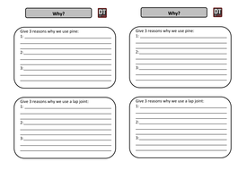 Wood Joints Lesson KS3 Teaching Resources