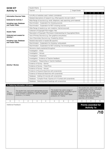 Ict gcse coursework unit 4