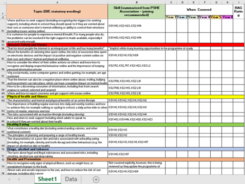 PSHE Audit Primary | Teaching Resources