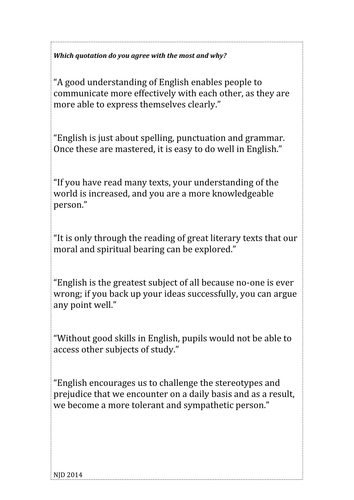 What Does English Mean To Me