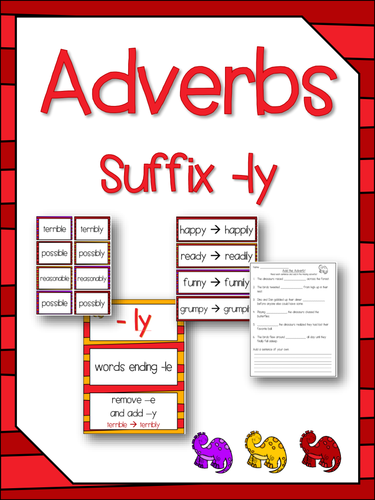 Worksheets Suffix Ly Activities adverbs suffixes ly literacy spelling activity no prep preview resource