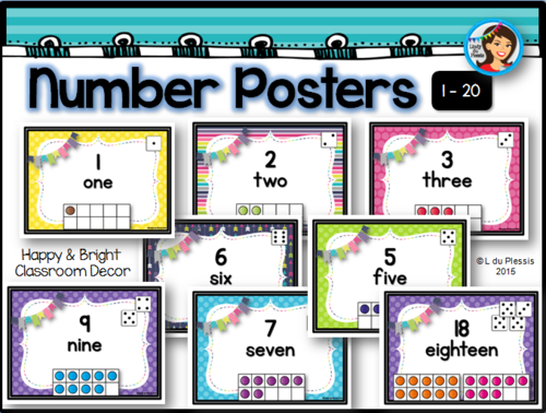 Number Posters 1-20 | Teaching Resources