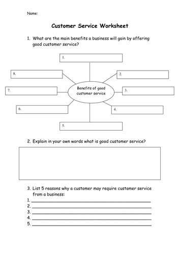 customer-service-operations-ppt-worksheet-gcse-business-studies