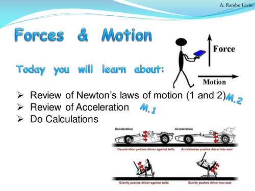 Newton's first and second Laws of Motion (Physics) | Teaching Resources