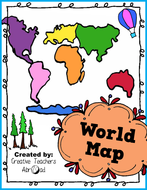 world map activity printable teaching resources