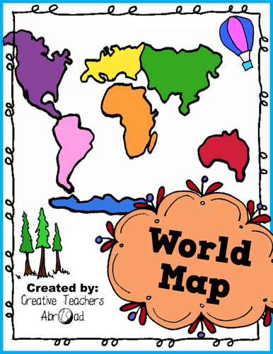 World Map Activity - Printable | Teaching Resources