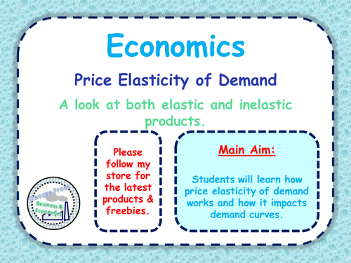 Price Elasticity of Demand (PED) - Microeconomics - Elastic & Inelastic