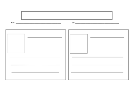 A dictionary page template for science definitions