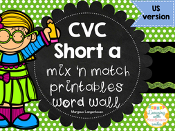 CVC Short A Flip Book and Worksheets | Teaching Resources