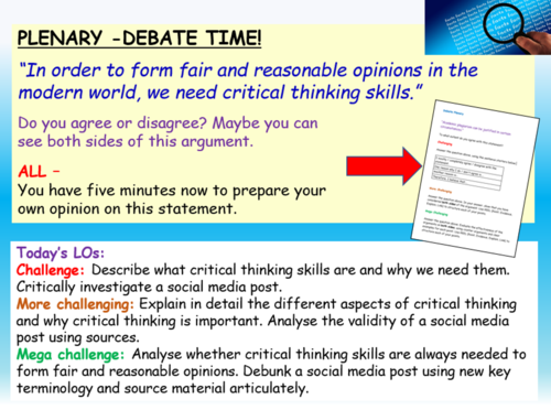 the use of critical thinking to identify fake news