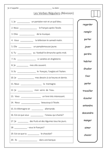 french-r-vision-present-tense-regular-er-ir-re-verbs