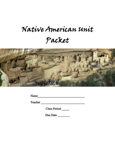 Native American Unit Complete Packet