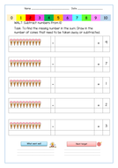 Number Bonds to 10 - Subtraction Worksheet by Krazikas | Teaching Resources